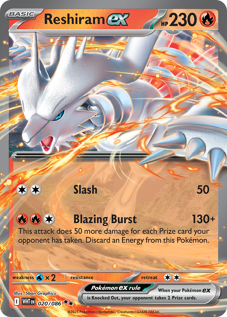 Reshiram ex - White Flare - 020