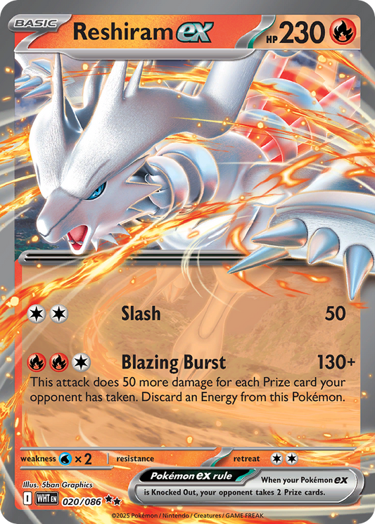 Reshiram ex - White Flare - 020