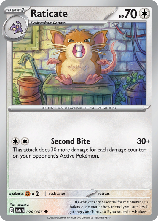 Raticate - 151 - 020