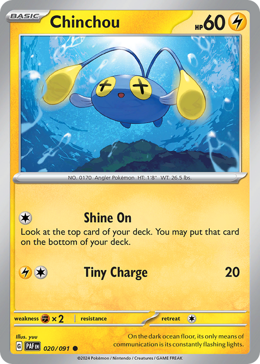 Chinchou - Paldean Fates - 020