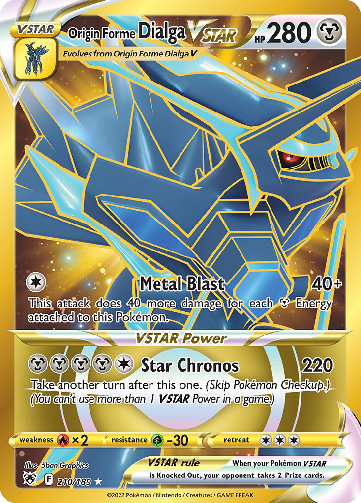 Origin Forme Dialga VSTAR - Astral Radiance - 210