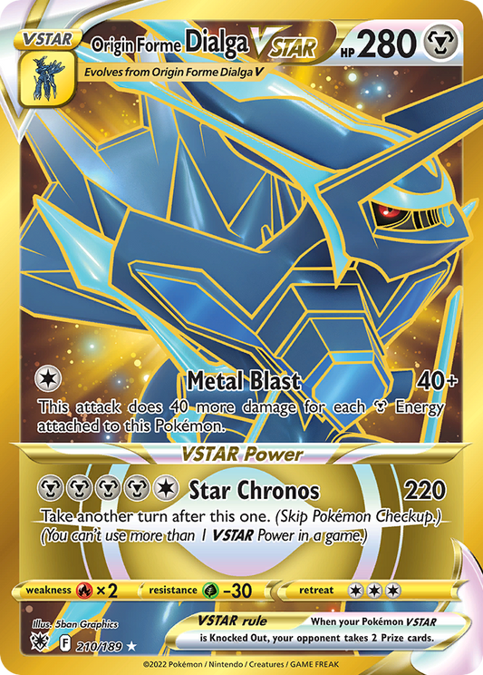 Origin Forme Dialga VSTAR - Astral Radiance - 210