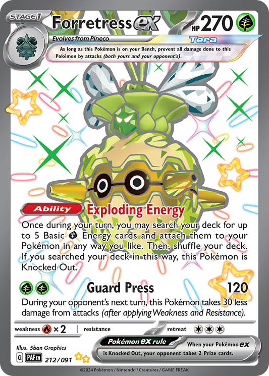 Forretress ex - Paldean Fates - 212