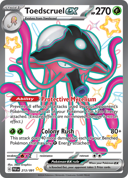 Toedscruel ex - Paldean Fates - 213