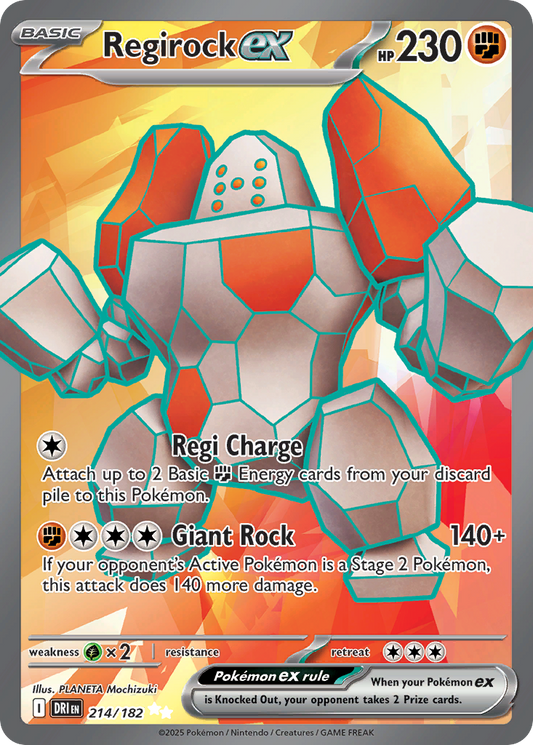 Regirock ex - Destined Rivals - 214