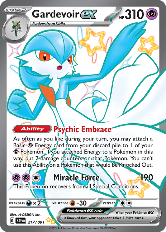 Gardevoir ex - Paldean Fates - 217