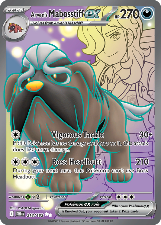 Arven's Mabosstiff ex - Destined Rivals - 218