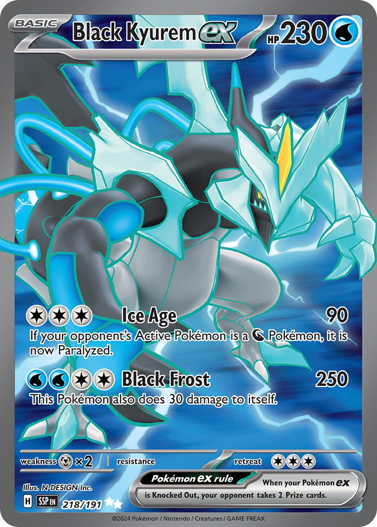 Black Kyurem ex - Surging Sparks - 218