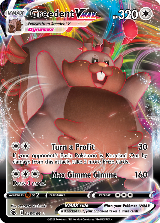 Greedent VMAX - Fusion Strike - 218