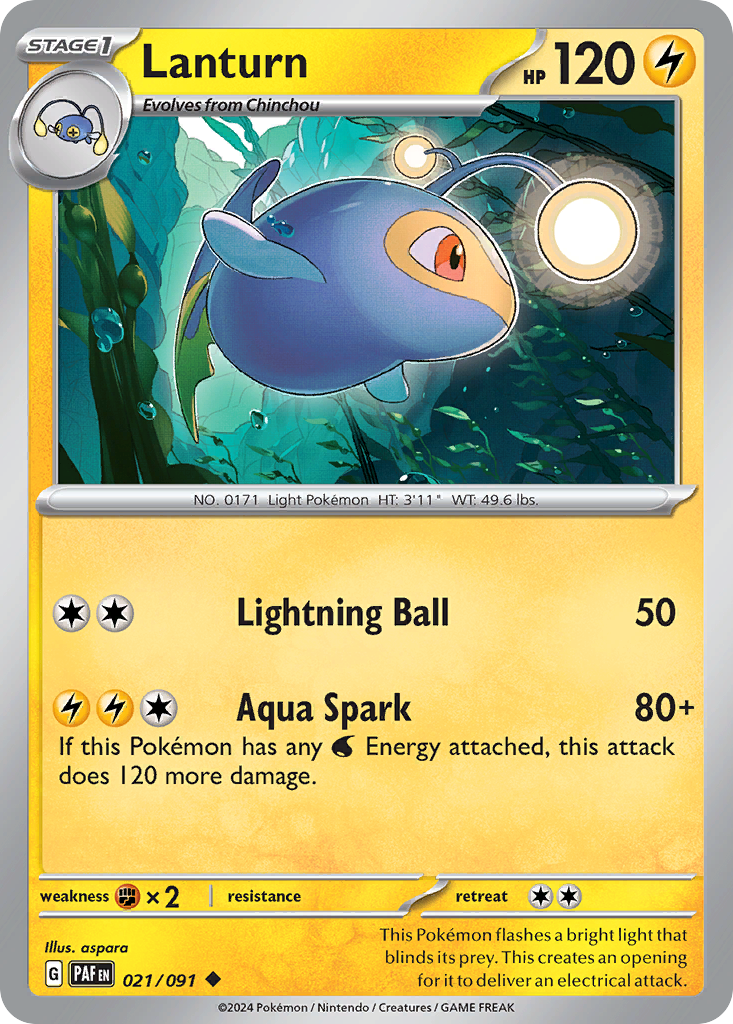 Lanturn - Paldean Fates - 021