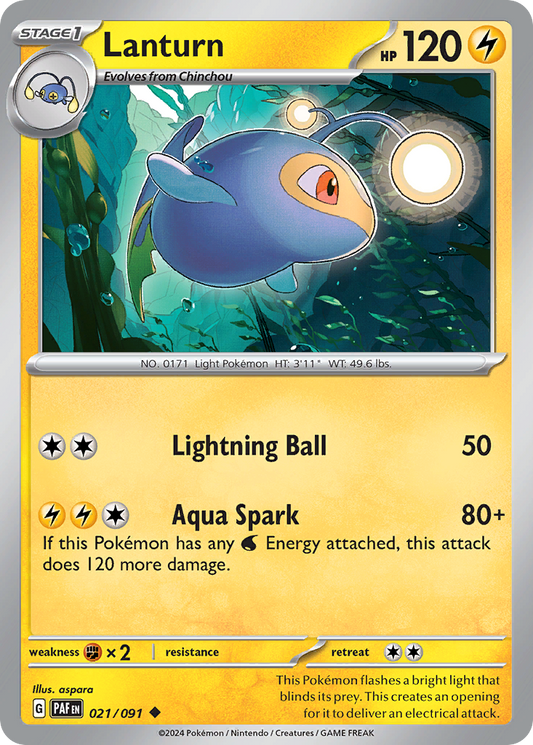 Lanturn - Paldean Fates - 021