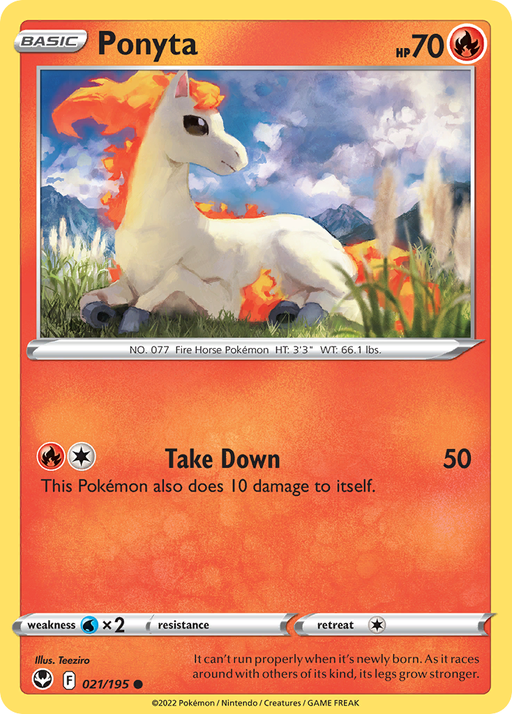 Ponyta - Silver Tempest - 021
