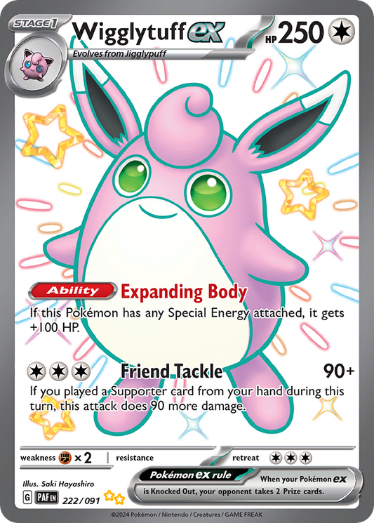 Wigglytuff ex - Paldean Fates - 222