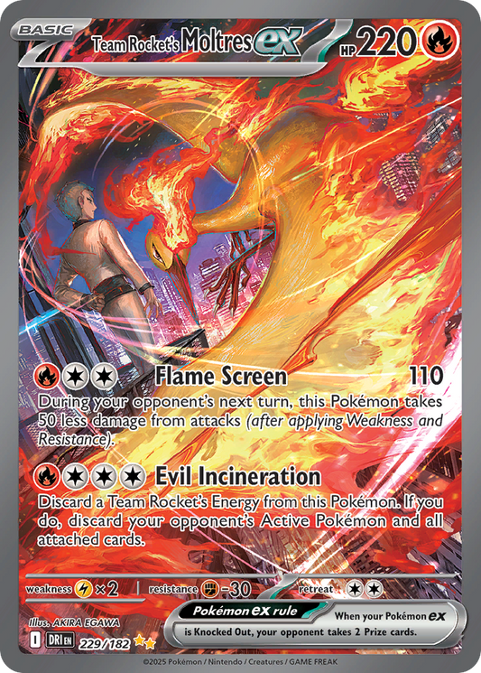 Team Rocket's Moltres ex - Destined Rivals - 229