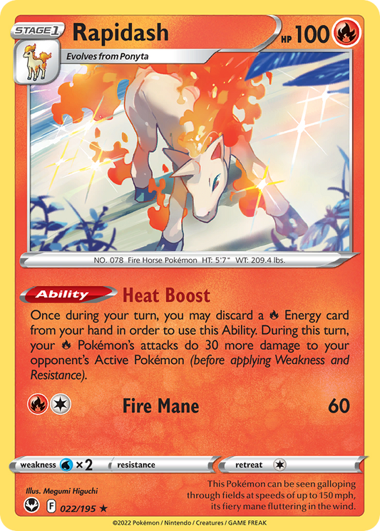 Rapidash - Silver Tempest - 022