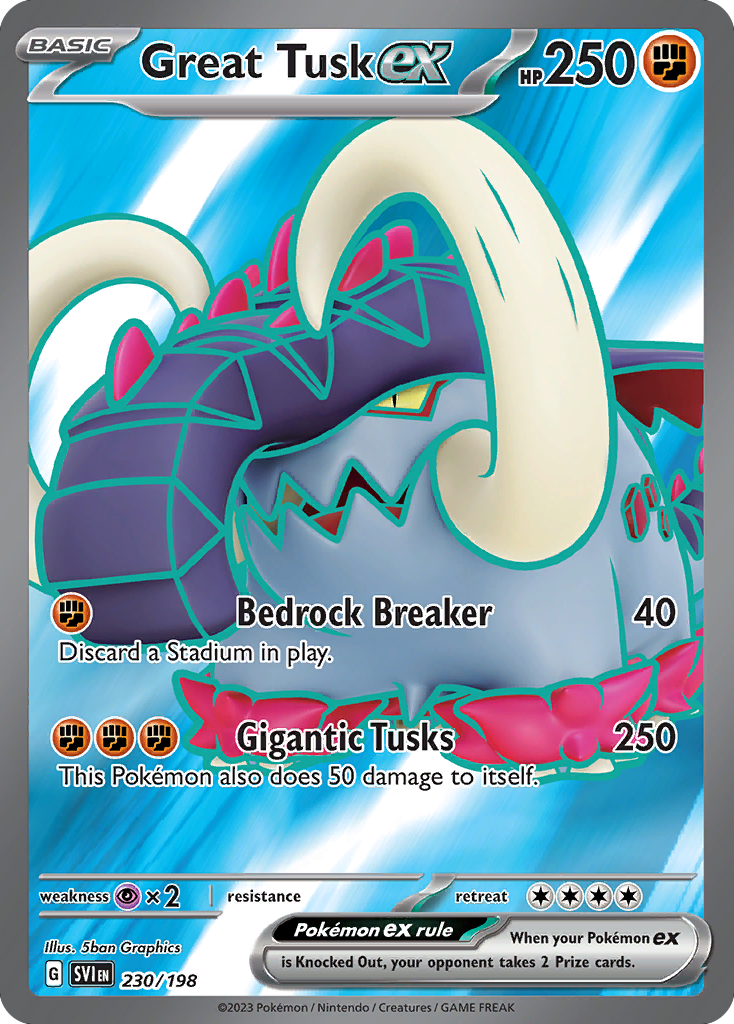 Great Tusk ex - Scarlet & Violet - 230