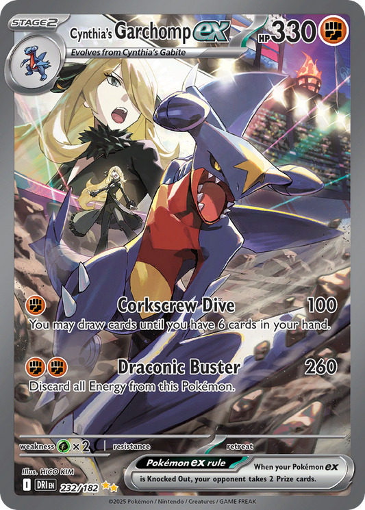 Cynthia's Garchomp ex - Destined Rivals - 232