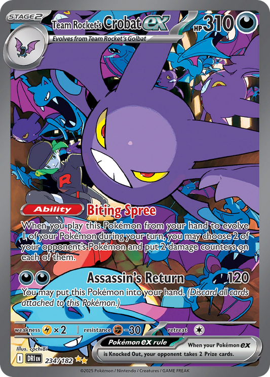 Team Rocket's Crobat ex - Destined Rivals - 234