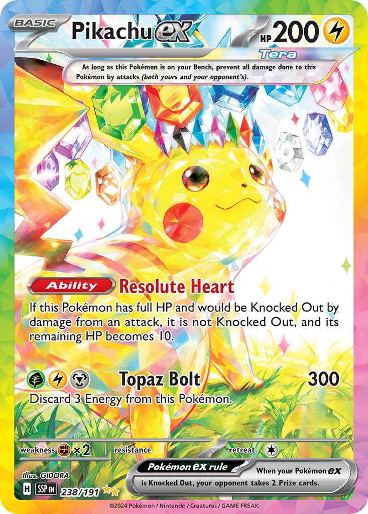 Pikachu ex - Surging Sparks - 238