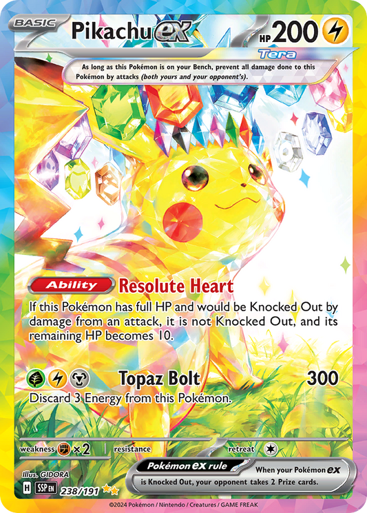 Pikachu ex - Surging Sparks - 238