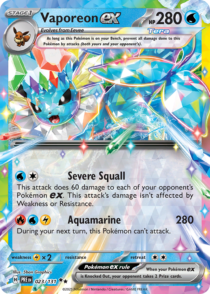 Vaporeon ex - Prismatic Evolutions - 023