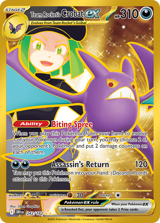 Team Rocket's Crobat ex - Destined Rivals - 242