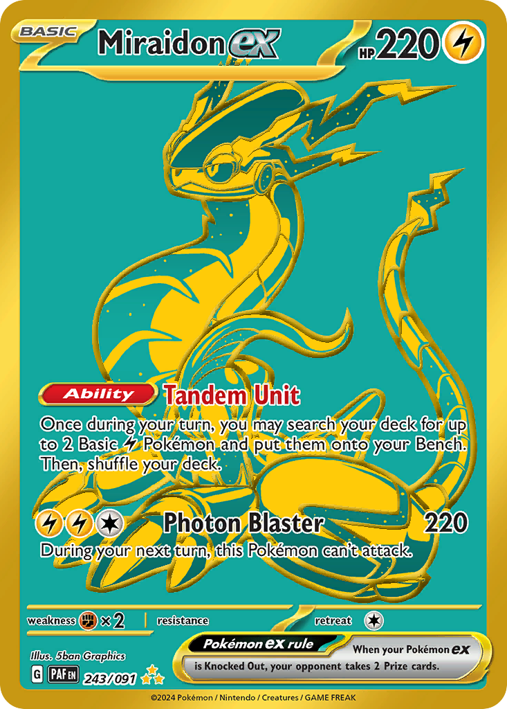 Miraidon ex - Paldean Fates - 243