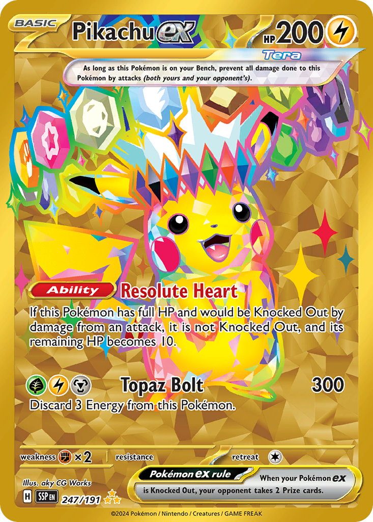 Pikachu ex - Surging Sparks - 247