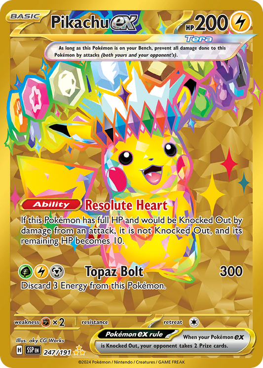 Pikachu ex - Surging Sparks - 247