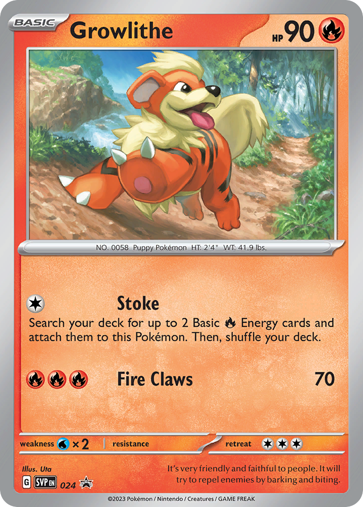 Growlithe - Scarlet & Violet Black Star Promos - 024