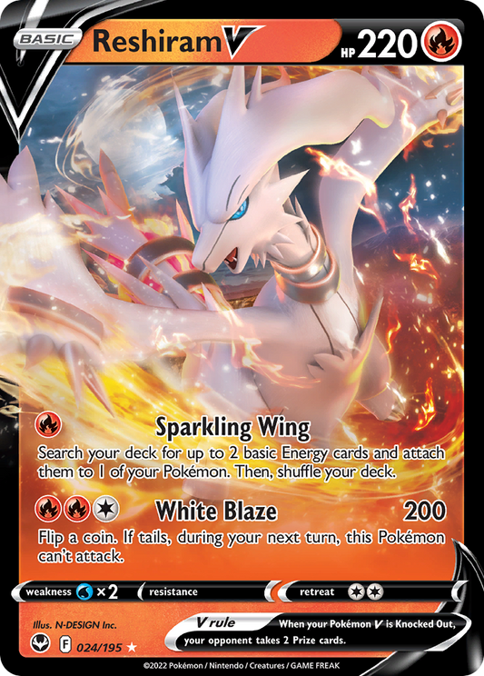 Reshiram V - Silver Tempest - 024