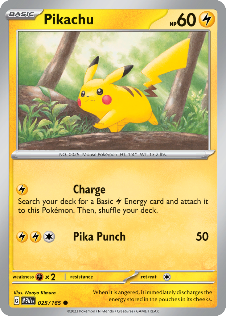 Pikachu - 151 - 025