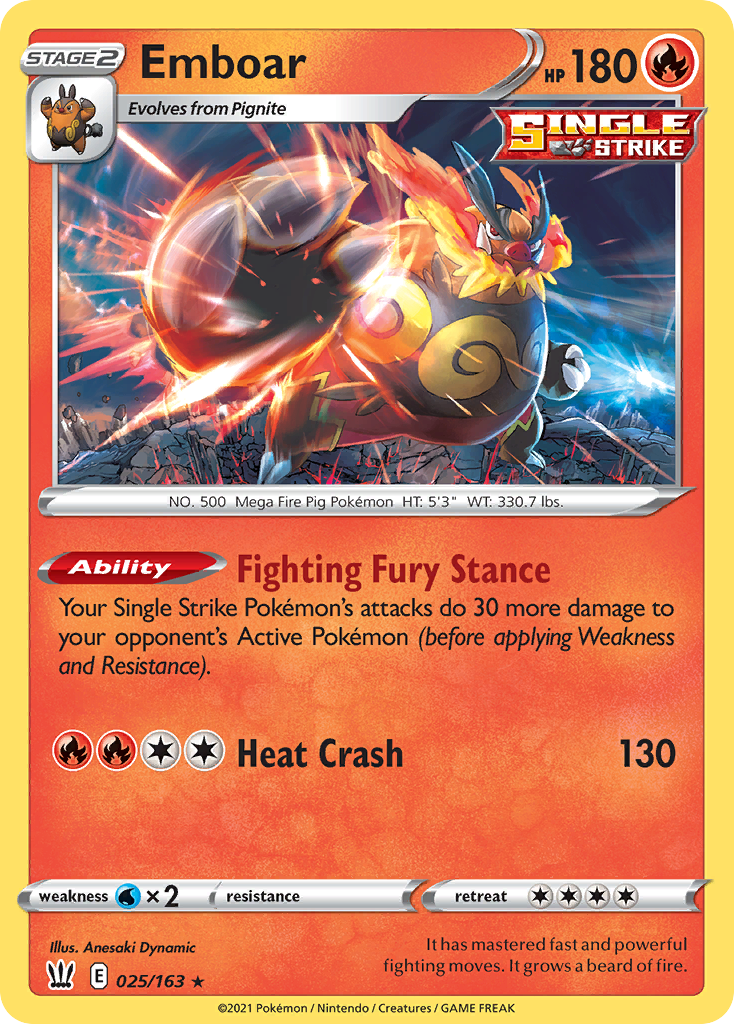 Emboar - Battle Styles - 025