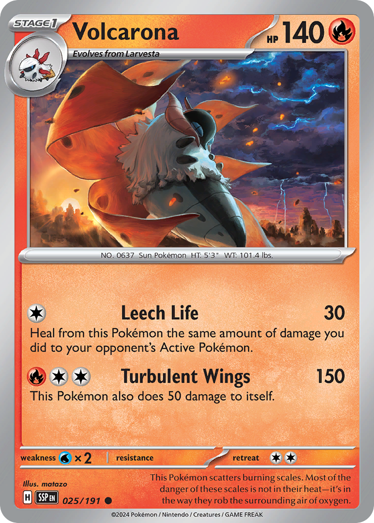 Volcarona - Surging Sparks - 025