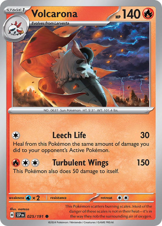 Volcarona - Surging Sparks - 025