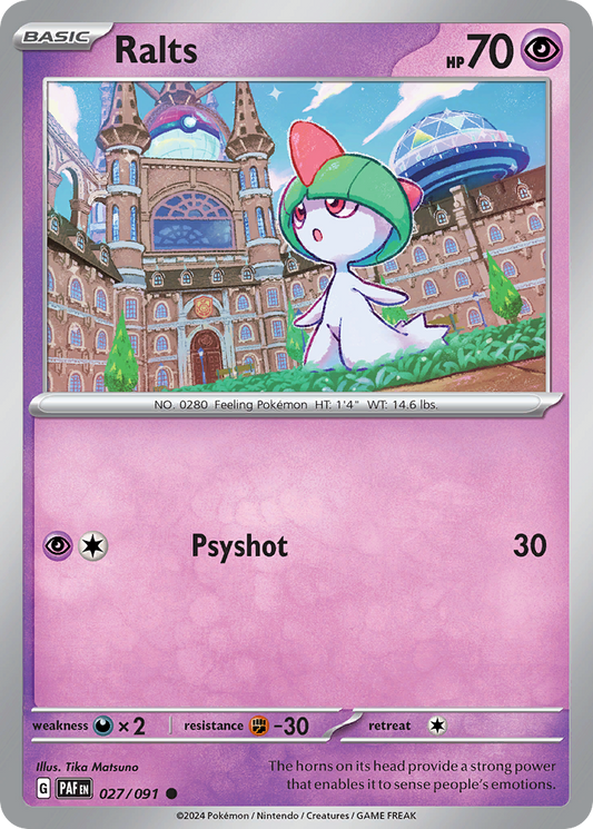 Ralts - Paldean Fates - 027