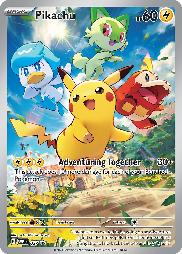 Pikachu - Scarlet & Violet Black Star Promos - 027
