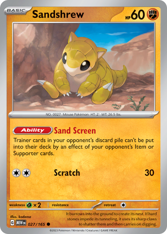 Sandshrew - 151 - 027