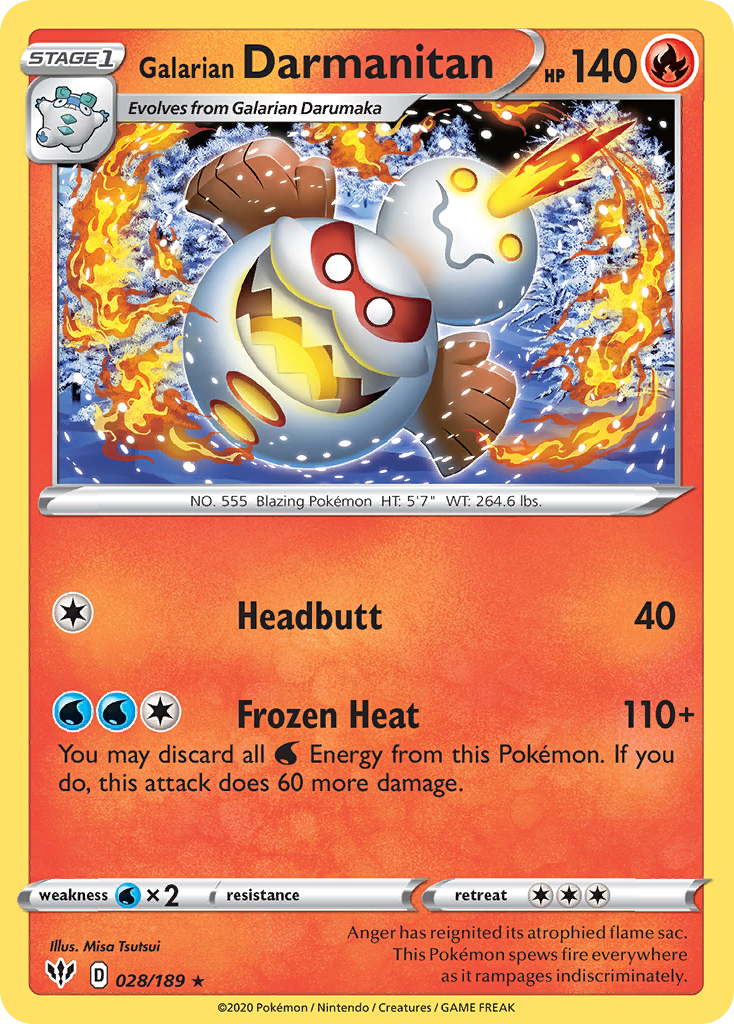 Galarian Darmanitan - Darkness Ablaze - 028