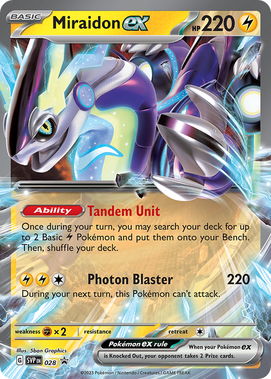 Miraidon ex - Scarlet & Violet Black Star Promos - 028