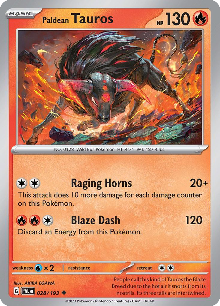 Paldean Tauros - Paldea Evolved - 028