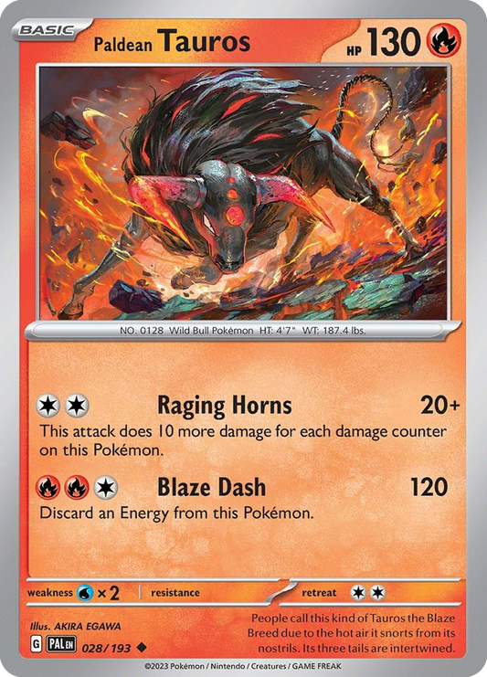Paldean Tauros - Paldea Evolved - 028