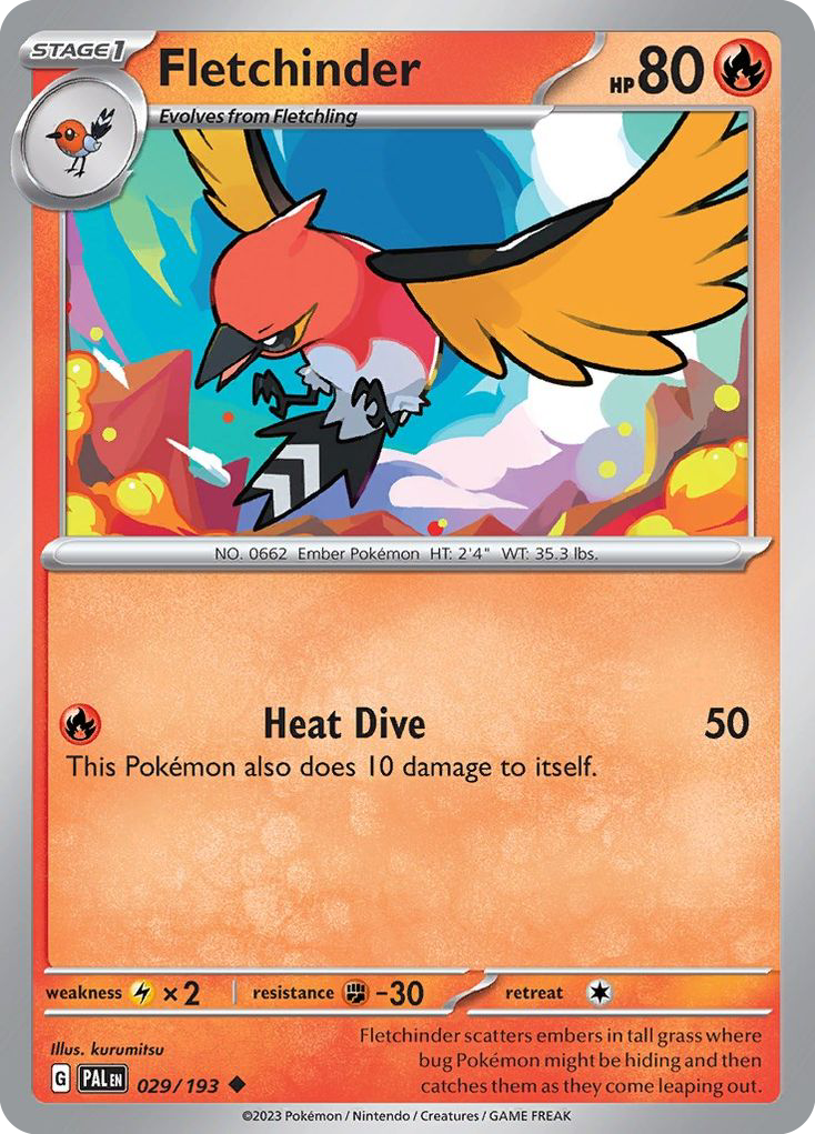 Fletchinder - Paldea Evolved - 029