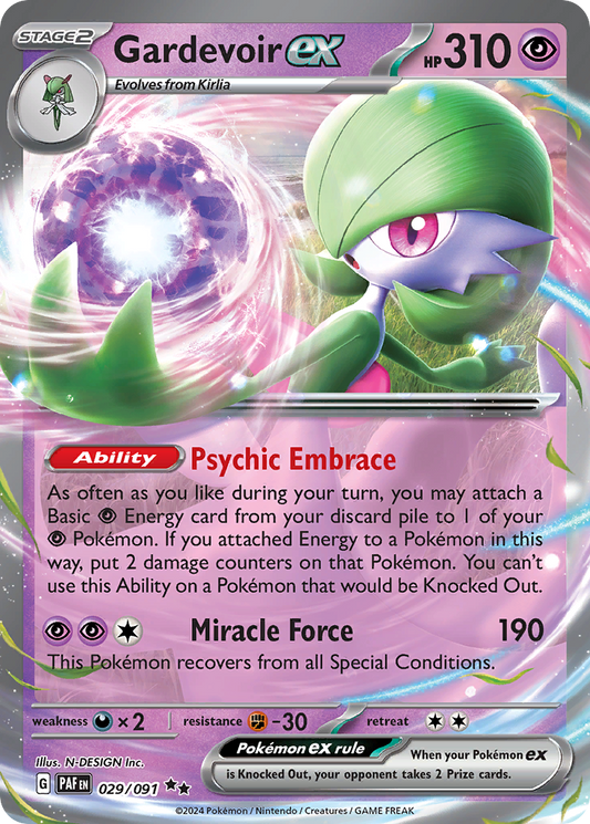Gardevoir ex - Paldean Fates - 029