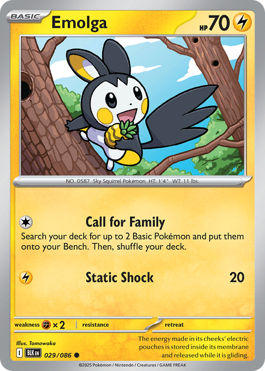 Emolga - Black Bolt - 029