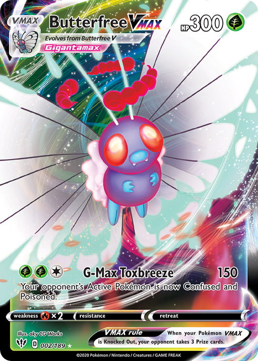 Butterfree VMAX - Darkness Ablaze - 002