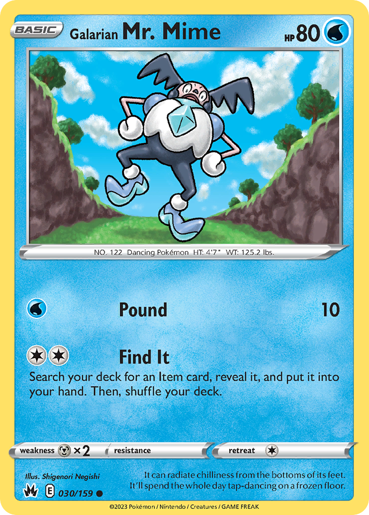 Galarian Mr. Mime - Crown Zenith - 030