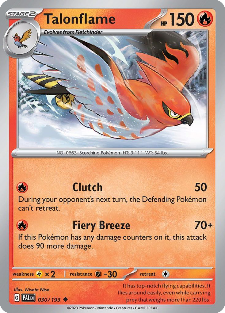 Talonflame - Paldea Evolved - 030