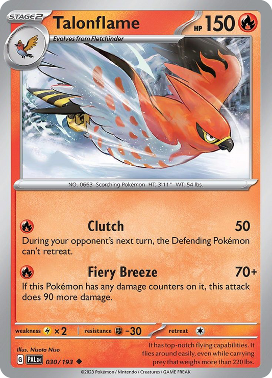 Talonflame - Paldea Evolved - 030
