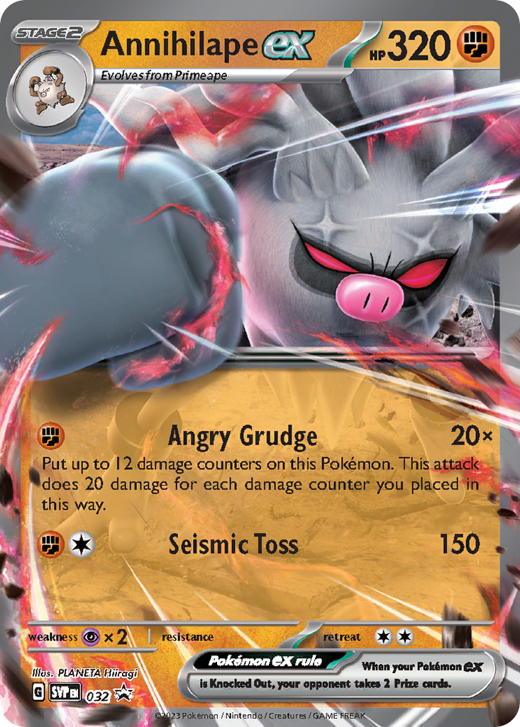Annihilape ex - Scarlet & Violet Black Star Promos - 032